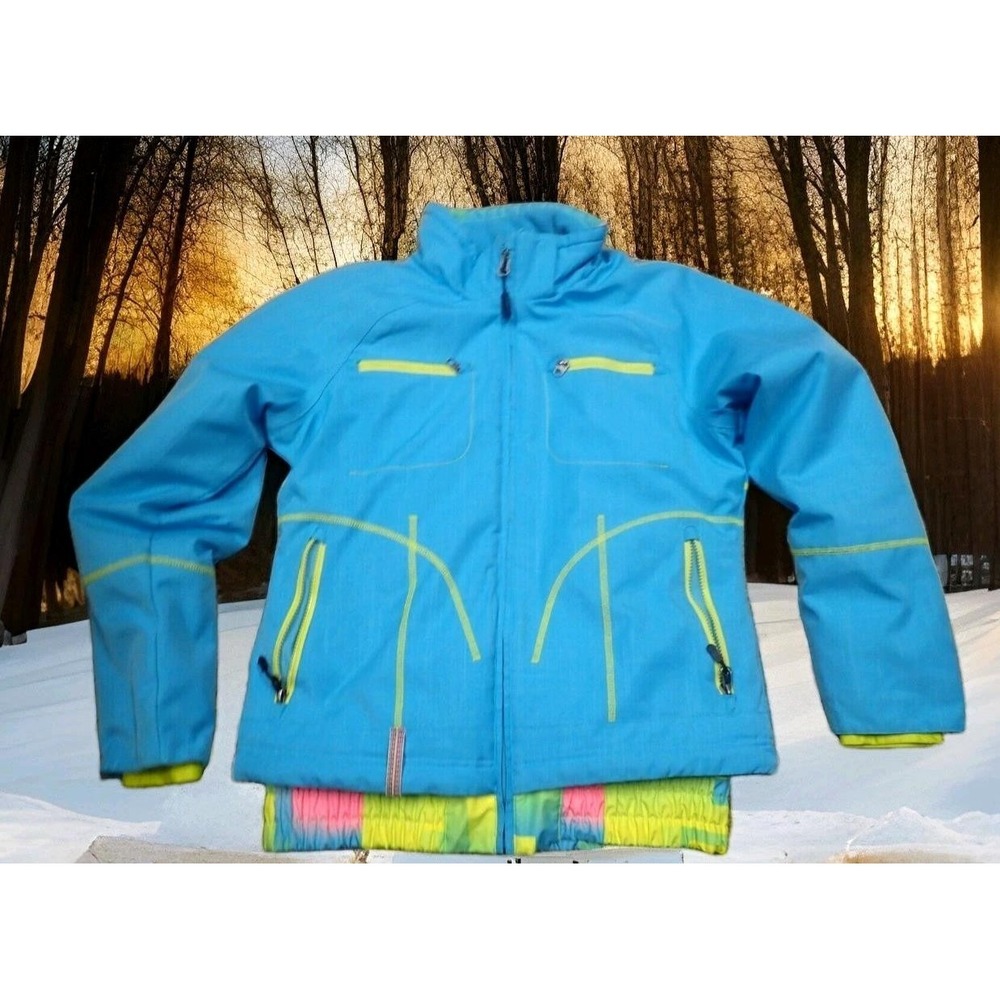 Boulder Gear Ski Jacket Kids XL Blue Excellent Insulated Winter Coat 8922R